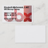 UBXのマッサージのセラピー 名刺 (正面/裏面)