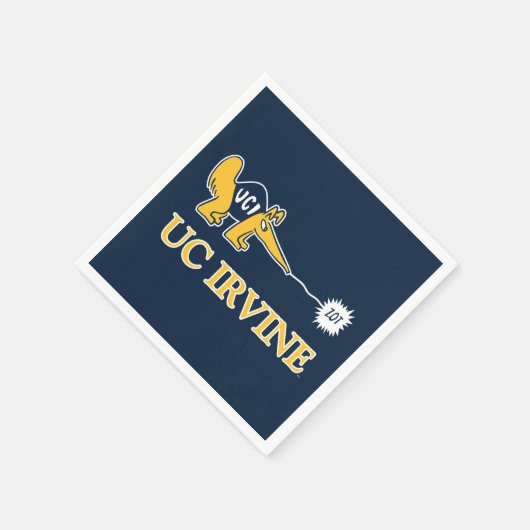 UCアーバイン | UCIアンテーターズZot! スタンダードカクテルナプキン (角)