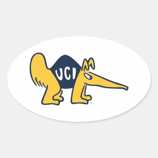 UCアーバイン | UCIアンテーター 楕円形シール (正面)