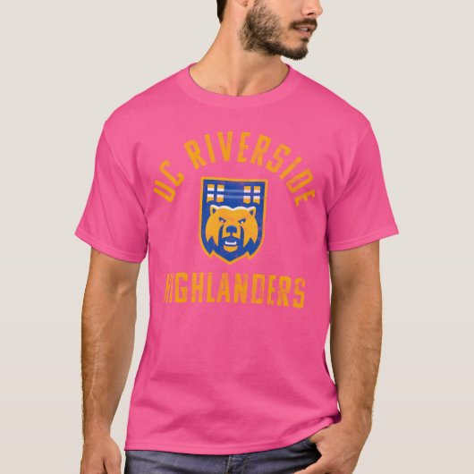 UCリバーサイド・ハイランダーズ 大きい おもしろ Tシャツ (正面)