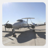 UC-12Fキングエア航空機 スクエアシール (正面)