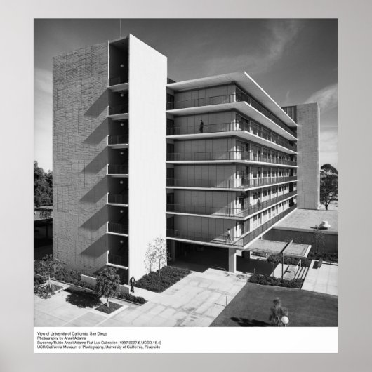 UC San Diegoのビュー(by Ansel Adams) ポスター (正面)
