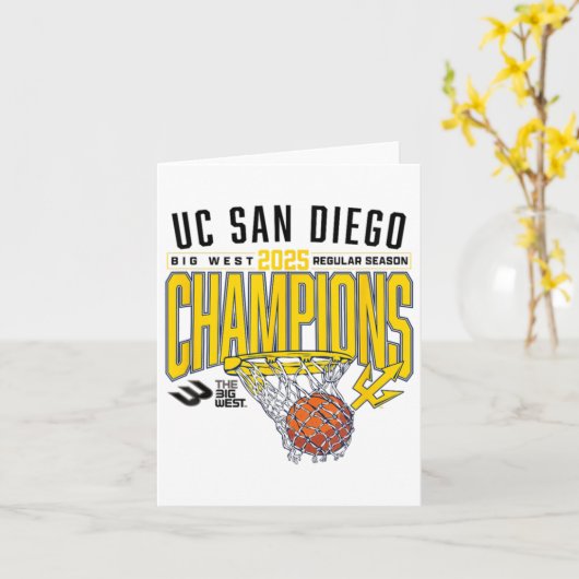 Uc San Diego Tretons 2025 Regular Season Basketbal カード (黄色い花)