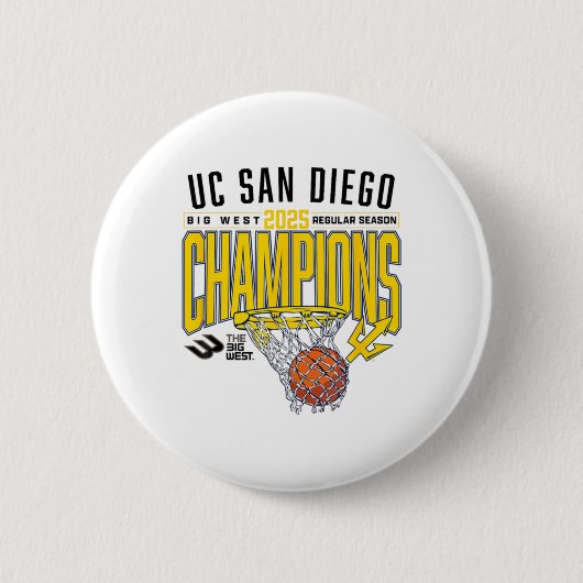 Uc San Diego Tretons 2025 Regular Season Basketbal 缶バッジ (正面)
