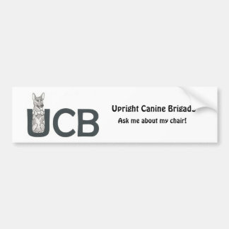 UCBの品種ジャーマン・シェパードのバンパーステッカー バンパーステッカー