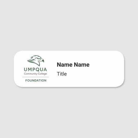 UCC FOUNDATION名タグ 名札 (正面)