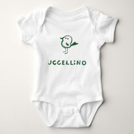uccellino ベビーボディスーツ (正面)