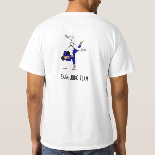 uchiのマータの投球を持つ冒険談の柔道のチーム tシャツ (裏面)