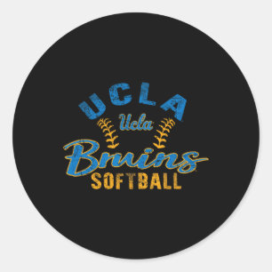 UCLA Bruins ソフトボール ヴィンテージ 公式ライセンス ラウンドシール