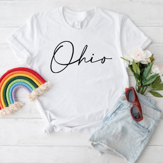 udaderas de Ohio Script State Tシャツ
