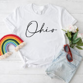 udaderas de Ohio Script State Tシャツ