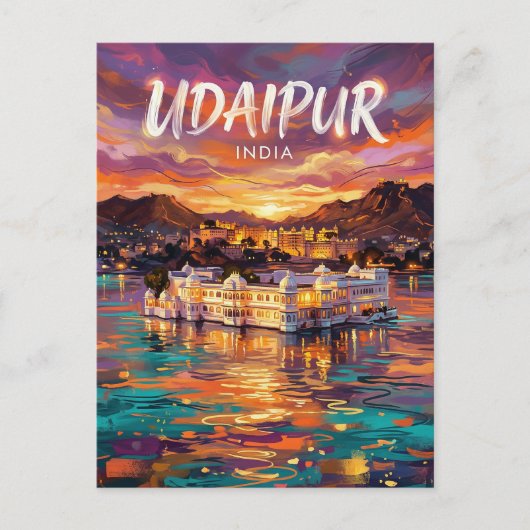 Udaipur India ポストカード (正面)