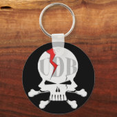 UDBキーチェーン – 黒 キーホルダー (正面)