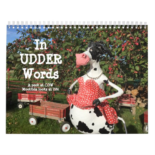 UDDER WordsはhuMOOrusin COWlendarです。 カレンダー (カバー)