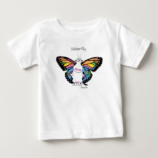 UDDERFLYバイサンドラボイントン ベビーTシャツ (正面)