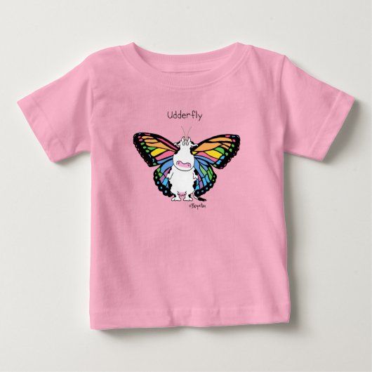 UDDERFLYバイサンドラボイントン ベビーTシャツ (正面)