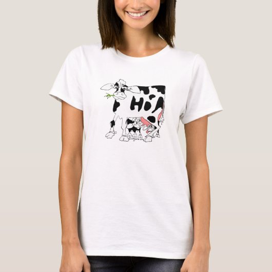 Udderlyのおいしい牛 Tシャツ (正面)