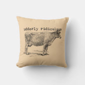 Udderly Ridiculous Punny Cow クッション (正面)