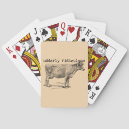 Udderly Ridiculous Punny Cow トランプ