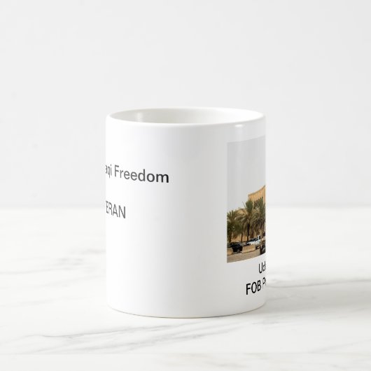 Udei; s宮殿、FOBの繁栄、イラク コーヒーマグカップ (中央)