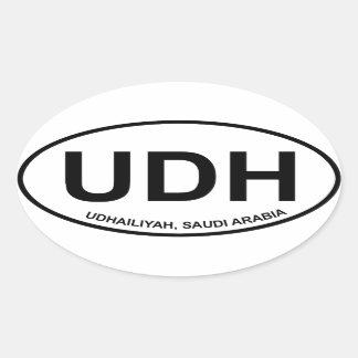 UDHオーバルステッカー 楕円形シール