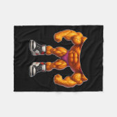 Udin Din Din Dun Funny Italian Brainrot Halloween  フリースブランケット (正面(横))