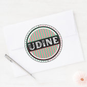 Udine City Pride Emblem – Italian Identity ラウンドシール (封筒)