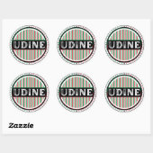 Udine City Pride Emblem – Italian Identity ラウンドシール (シート)
