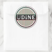 Udine City Pride Emblem – Italian Identity ラウンドシール (バッグ)