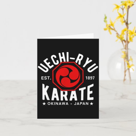 Uechi Ryu Karate Do Martial Arts Japan Tokyo  カード (黄色い花)