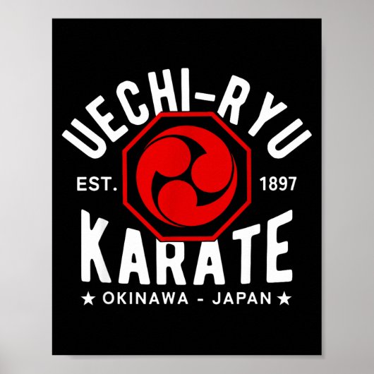 Uechi Ryu Karate Do Martial Arts Japan Tokyo  ポスター (正面)
