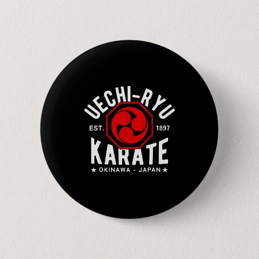 Uechi Ryu Karate Do Martial Arts Japan Tokyo 缶バッジ (正面)