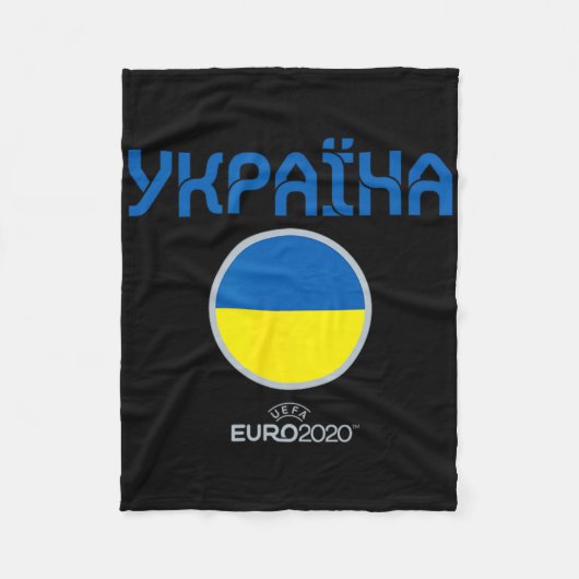 UEFA欧州選手権 ウクライナの国 フリースブランケット (正面)