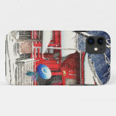 Ueno Kiyomizudoのhangaの芸術のKawase Hasuiの雪 Case-Mate iPhoneケース (裏面(横))