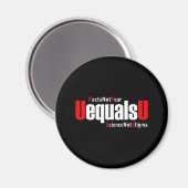 UEqualsU HIVの事実は科学を恐れないスティグマ マグネット (正面/裏面)