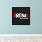 UEqualsU　HIVは事実を怖がらず　科学を偏見にさせないで キャンバスプリント (インサイチュ (ウッドフロア))