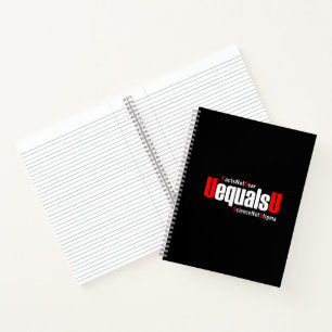 UEqualsU HIVは事実を怖がらず 科学を偏見にさせないで ノートブック