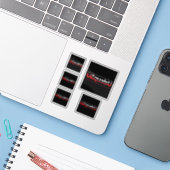 UEqualsU HIV検出不可能なタイポグラフィアート シール (ノートパソコンとiPhone)