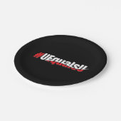 UEqualsU HIV検出不可能な非透過芸術 ペーパープレート (アングル)