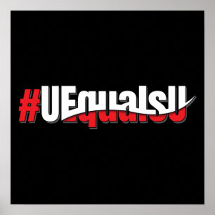 UEqualsU HIV検出不可能な非透過芸術 ポスター