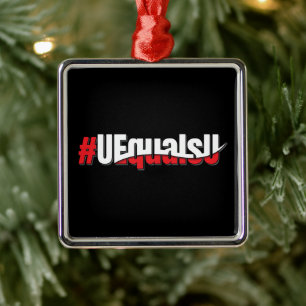 UEqualsU HIV 検出不可 感染不可 アート メタルオーナメント