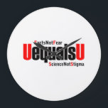 UEqualsU HIV Science Not Stigma ラージ壁時計<br><div class="desc">事実は科学を恐れないスティグマではない – HIVと一緒に生活している人のためのHIV認識度デザイン。救済の不検知を教育する。 >> HIVとエイズを取り巻く恐前向き怖、恥、不正、汚名に対する教育を行うHIV 家族、健康、医療またはソーシャルワーカーのプロフェッショナルに使用すストップる。 >>カスタマイズ可能なアートワーク。自分の名前またはメッセージを追加する。「このクリックテンプレートをパーソナライズ」または最終デザインに対する独自の追加の文字、背景の形状、グラフィックなどカスタマイズを作成する。</div>