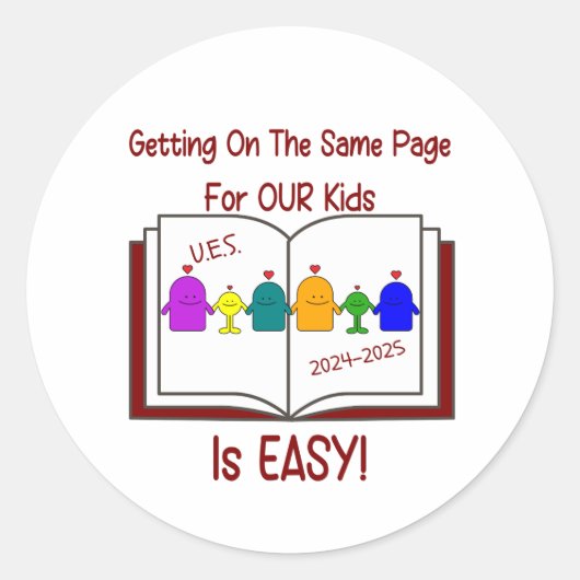 UES Staff Stickers （20ページ中1ページ） ラウンドシール (正面)