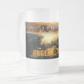 UFの連鎖反応の霜の降りたなマグ フロストグラスビールジョッキ (正面左)