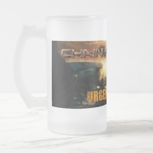 UFの連鎖反応の霜の降りたなマグ フロストグラスビールジョッキ (左)