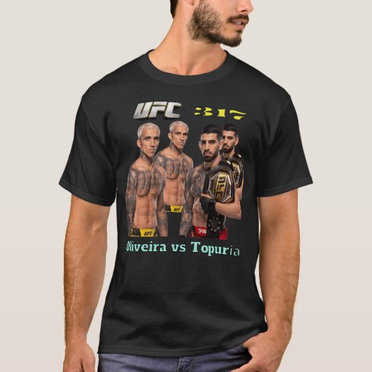 UFC 317, Oliveria vs Topuria Tシャツ (正面)