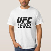 UFC Level – Bold Fighter Motivation Typography Des Tシャツ (正面)