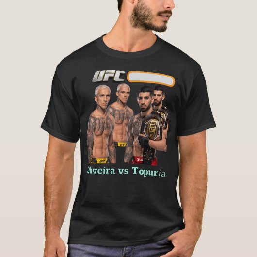 UFC, Oliveria vs Topuria, Camiseta para Guerreros Tシャツ (正面)