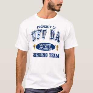 Uff Daのノルウェーの飲むチーム Tシャツ