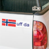 Uff Daノルウェーのおもしろいなノルウェー語 バンパーステッカー (トラック上)